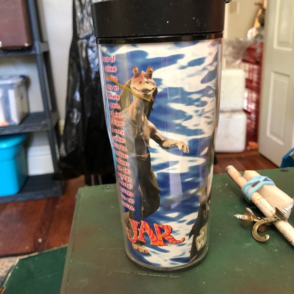 🔴COPY - STAR WARS COLLECTIBLE JAR JAR TRAVEL MUG NWT - Picture 5 of 8